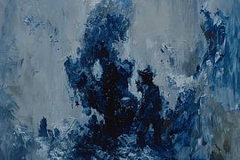 Blaue Linien Zusammensetzung