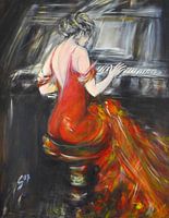 Playing the piano