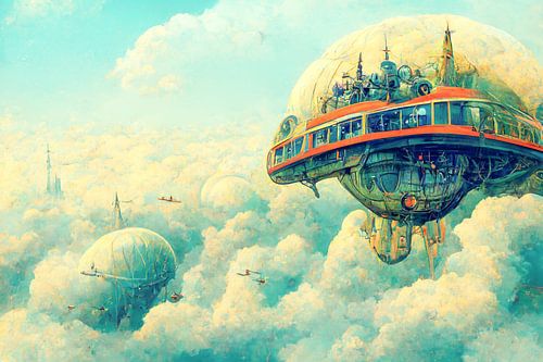 Buitenaardse fantasie, psychedelische dromen en vliegend tuig