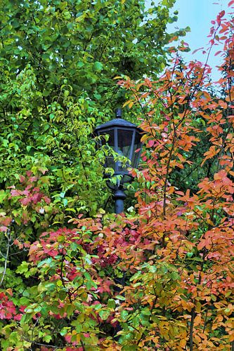 Lantaarn in de herfst