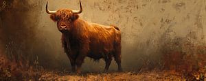 Schottische Highlander Malerei