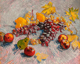 Nature morte aux raisins, citrons, poires et pommes de Vincent van Gogh sur STUDIO ARTSY
