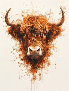 Essenz der Highlands - Splashing Portrait - Schottische Highlander