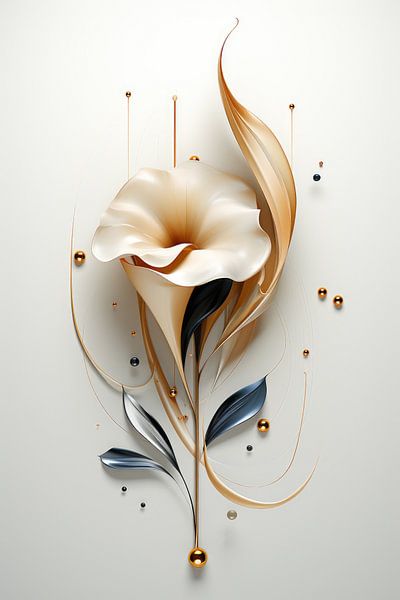 Magic 3D Flower by Digitale Schilderijen