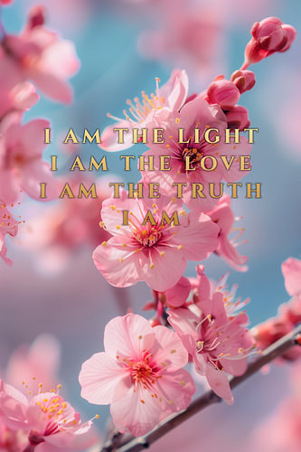Goldene Affirmation – Japanische Kirschblüte