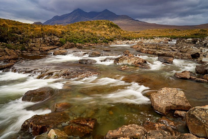 The Black Cuillins vanuit Sligachan, Isle of Skye van Bart Cox