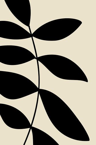 Basic Botanical Black Leaves nr. 6