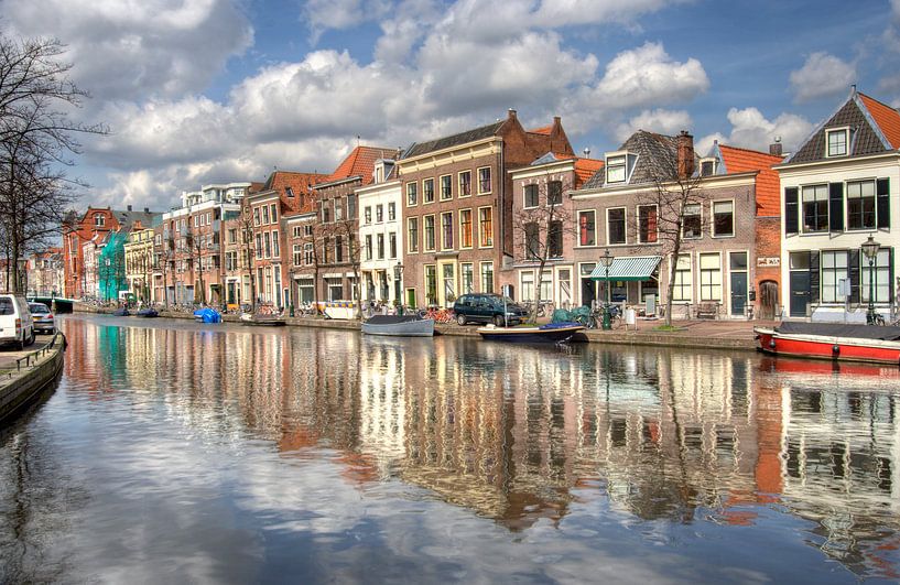 Wassergraben in Leiden von Jan Kranendonk