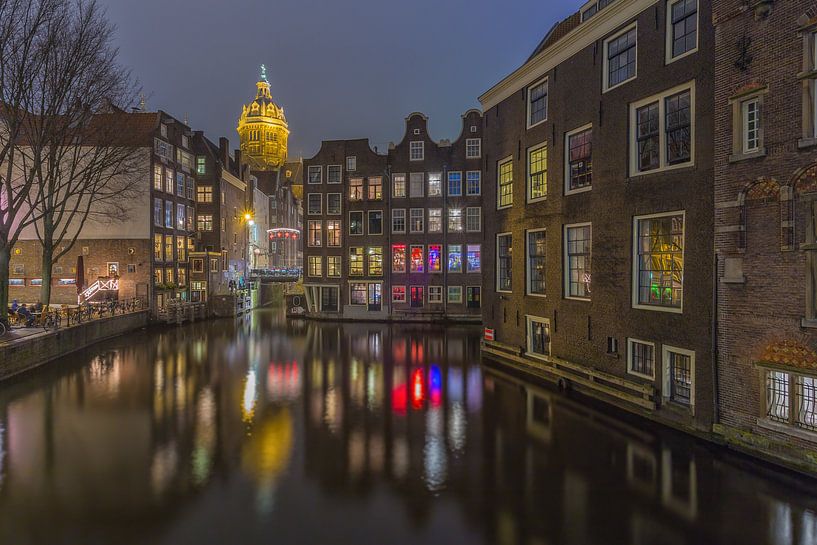 Amsterdam by Night - Oudezijds Voorburgwal - 3 by Tux Photography