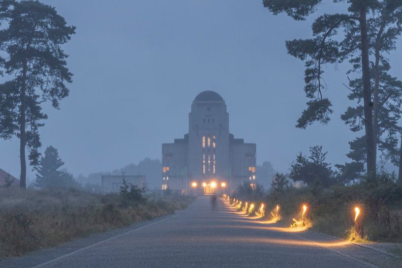 Radio Kootwijk in the fog by Karin Riethoven