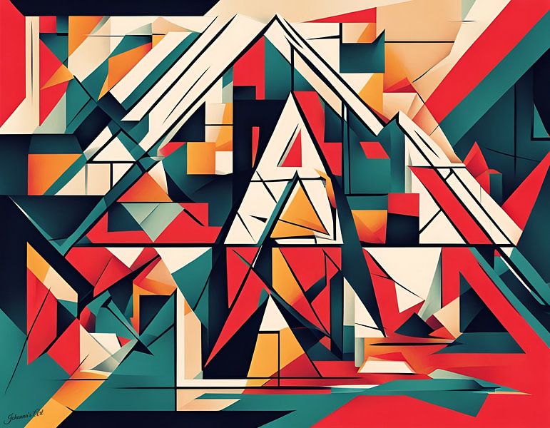 Art abstrait - Louvre 2 par Johannas Art Creations