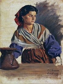 Junge Römerin, CARL LUDWIG JESSEN, 1868 von Atelier Liesjes