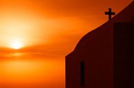 Amorgos, Griechenland – Eine Kykladen-Kirche im Sonnenuntergang von Alexander Voss Miniaturansicht