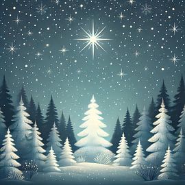 Bäume im Schnee von HorizonArtistry