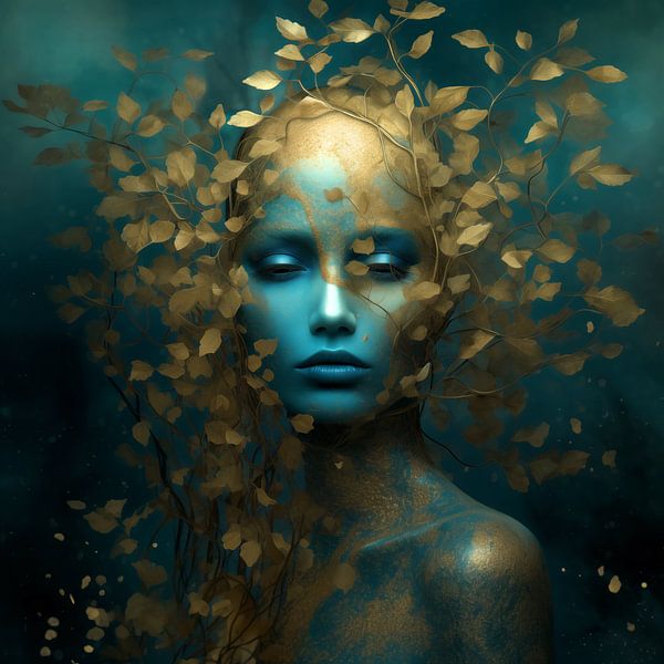 Golden Leaves by Jacky