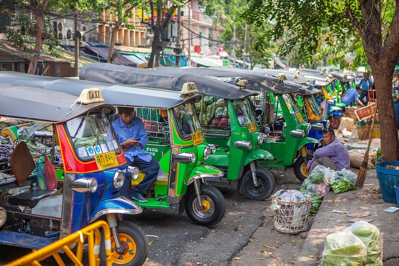 Tuk-tuks in Bangkok van t.ART