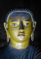 Buddha statue inside Maha Raja Viharaya or the Temple of the Great King (Cave No.2)