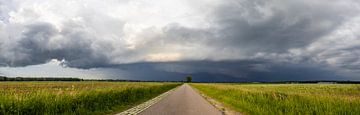 Lijnen naar de storm – panorama bij Drunen van Zwoele Plaatjes