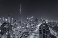Dubai by Night - Burj Khalifa en Downtown Dubai - 7 van Tux Photography thumbnail