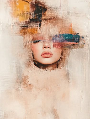 Modern en abstract portret