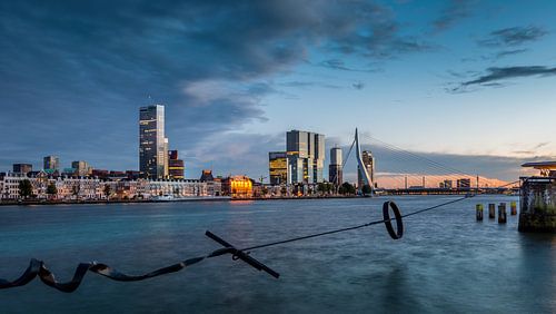 Skyline Rotterdam 2015 - Zonsondergang by Mark De Rooij