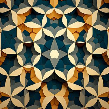 Bloeiende symmetrie van Vythryd Arts
