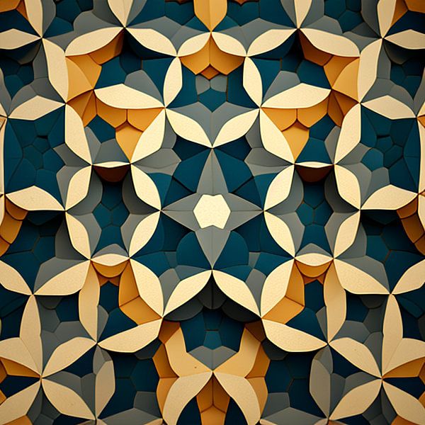Bloeiende symmetrie van Vythryd Arts
