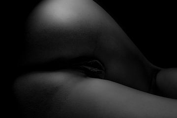 Nu artistique d'un vagin et paysage corporel des fesses sur Art By Dominic