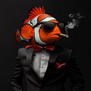 Clownfish with cigar and sunglasses by TheXclusive Art thumbnail