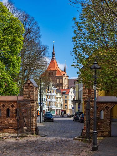Historische gebouwen in de Hanzestad Rostock