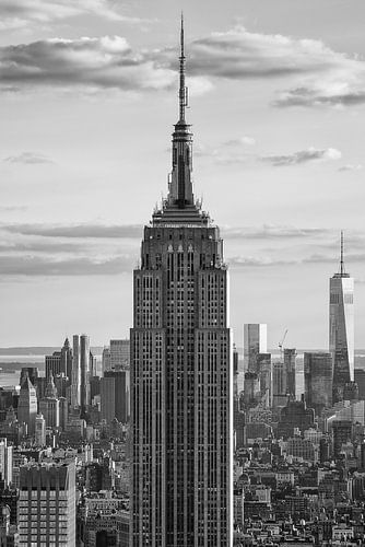 Empire State Building, balck and white