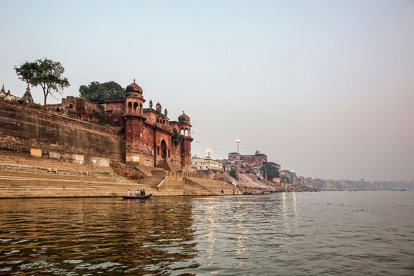 Varanasi, Uttar Pradesh, Indian River Ganges de la vieille ville historique par Tjeerd Kruse