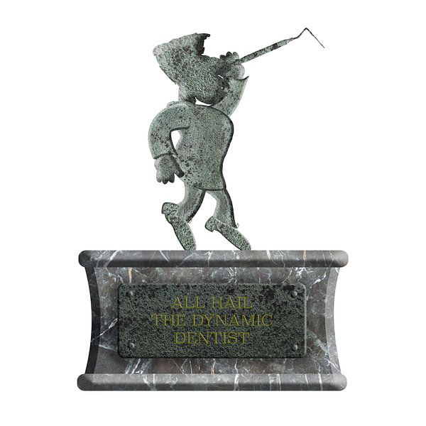 “Hulde aan de dynamische tandarts” van Grüntyers .