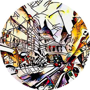 Kandinsky ontmoet Londen #8 van zam art