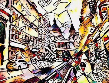 Kandinsky ontmoet Londen #8 van zam art