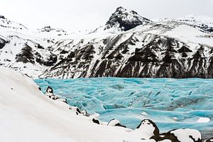 Svinafellsjokull dans une robe d'hiver de conte de fées sur Gerry van Roosmalen