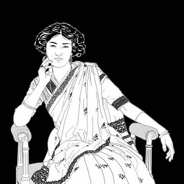 Porträt von Prinzessin Sudhira Devi von Zoë Hoetmer