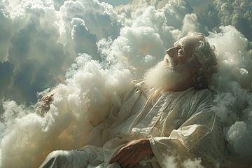 Gott im Himmel auf seinem Thron von Egon Zitter