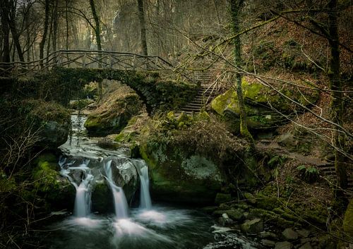 Brug over een waterval, Schiessentümpel.