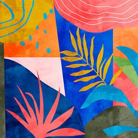 Kleurrijke tropische plantenvormen van Georgia Chagas