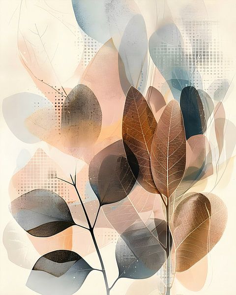 Collage Flowers Art by But First Framing