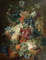Nature morte de fleurs et de fruits, Wybrand Hendriks