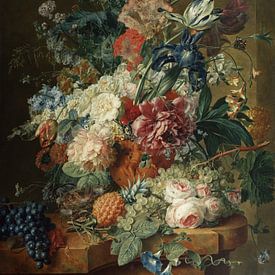 Stillleben von Blumen und Früchten, Wybrand Hendriks