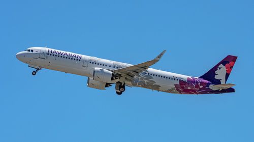 Avion de ligne Airbus A321neo de Hawaiian Airlines.