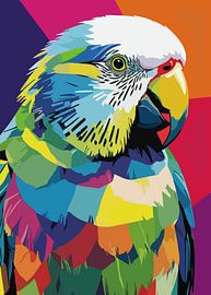 Perruche perruche Pop Art Style