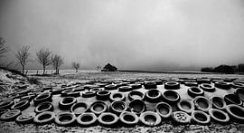 tires in the snow Harz at Ratlar by . Groningenart