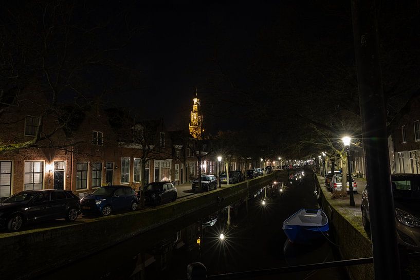 Der Zauber von Enkhuizen bei Nacht von Rik Brussel