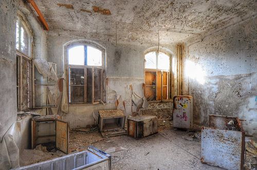 Urbex in Beelitz Heilstatte bij Berlin.