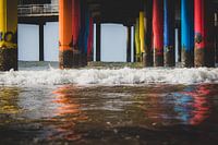 Unter dem Pier von Scheveningen