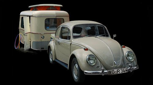 VW 1300 with Eriba Familia caravan